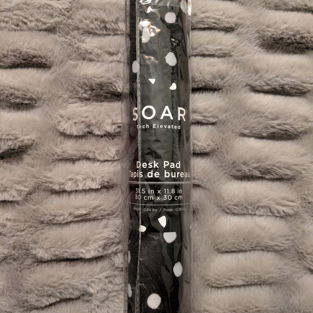 SOAR Black and White Polka Dot Desk Pad
